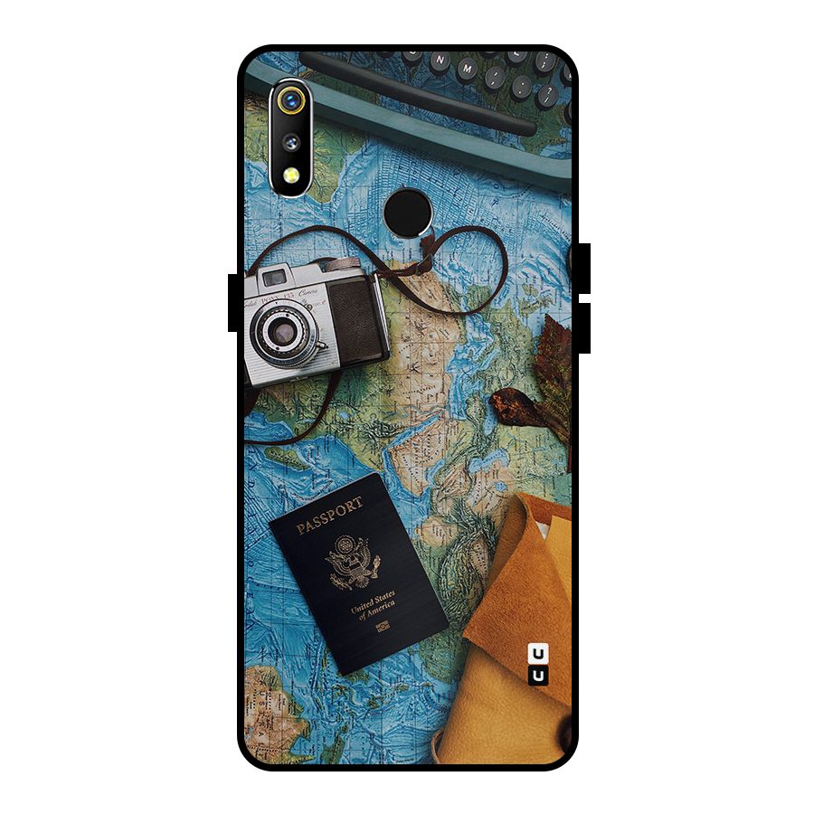 Travel Essentials Metal Back Case for Realme 3i