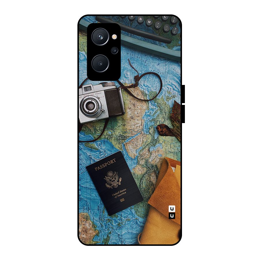 Travel Essentials Metal Back Case for Realme 9i 5G