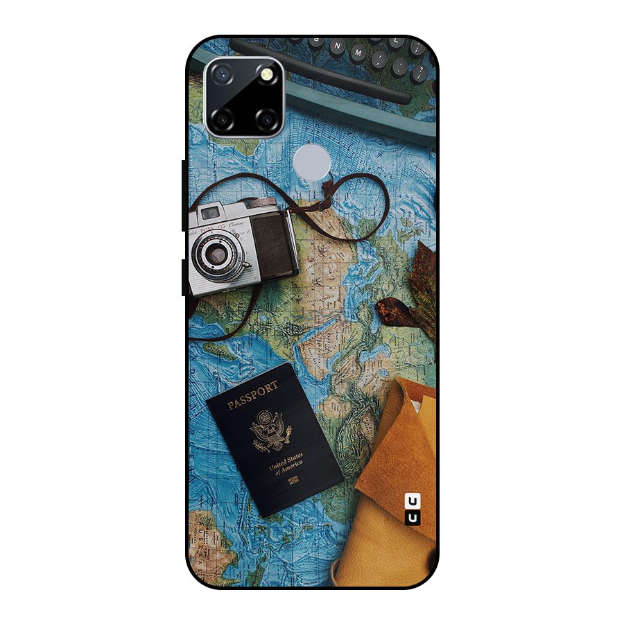 Travel Essentials Metal Back Case for Realme Narzo 30A