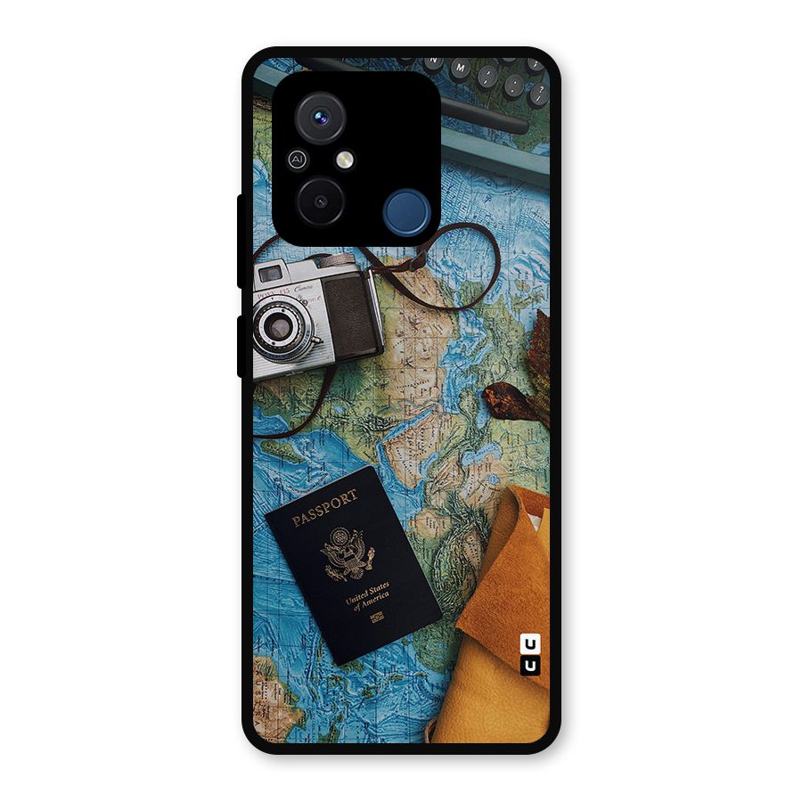 Travel Essentials Metal Back Case for Redmi 12C