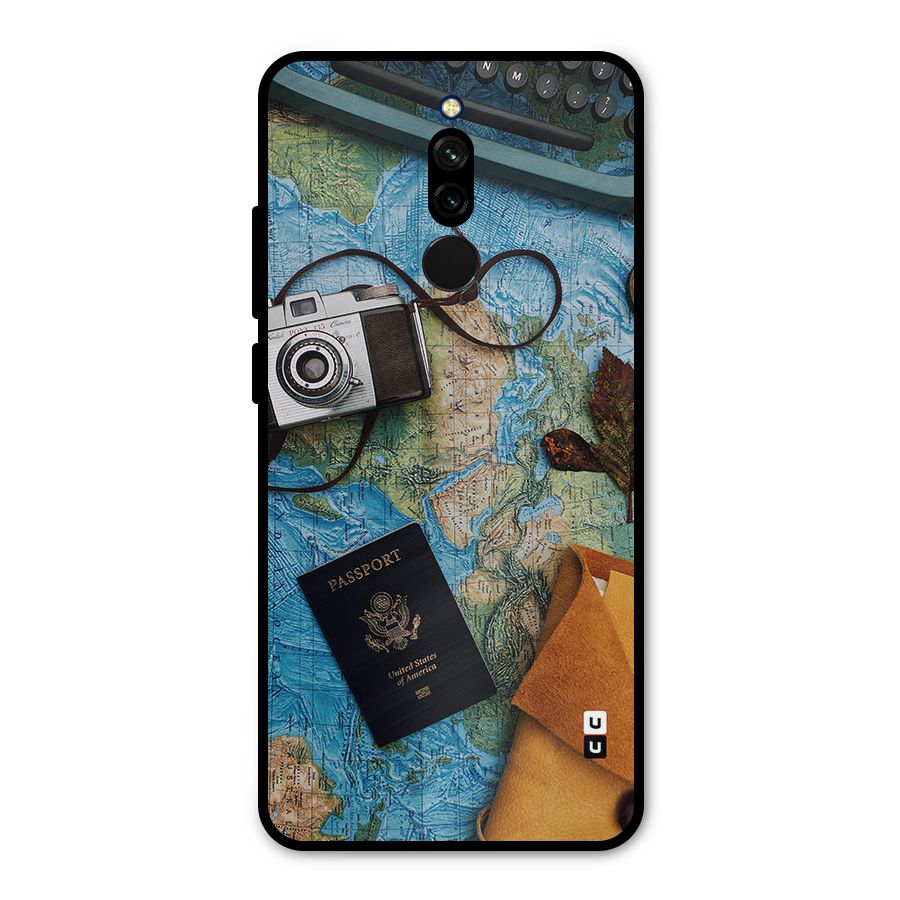 Travel Essentials Metal Back Case for Redmi 8