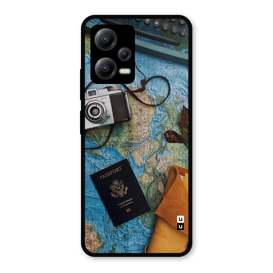 Travel Essentials Metal Back Case for Redmi Note 12 5G