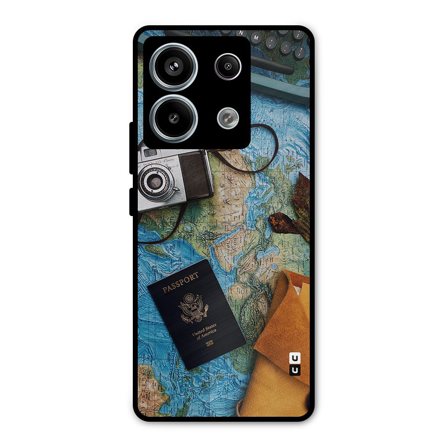 Travel Essentials Metal Back Case for Redmi Note 13 Pro 5G