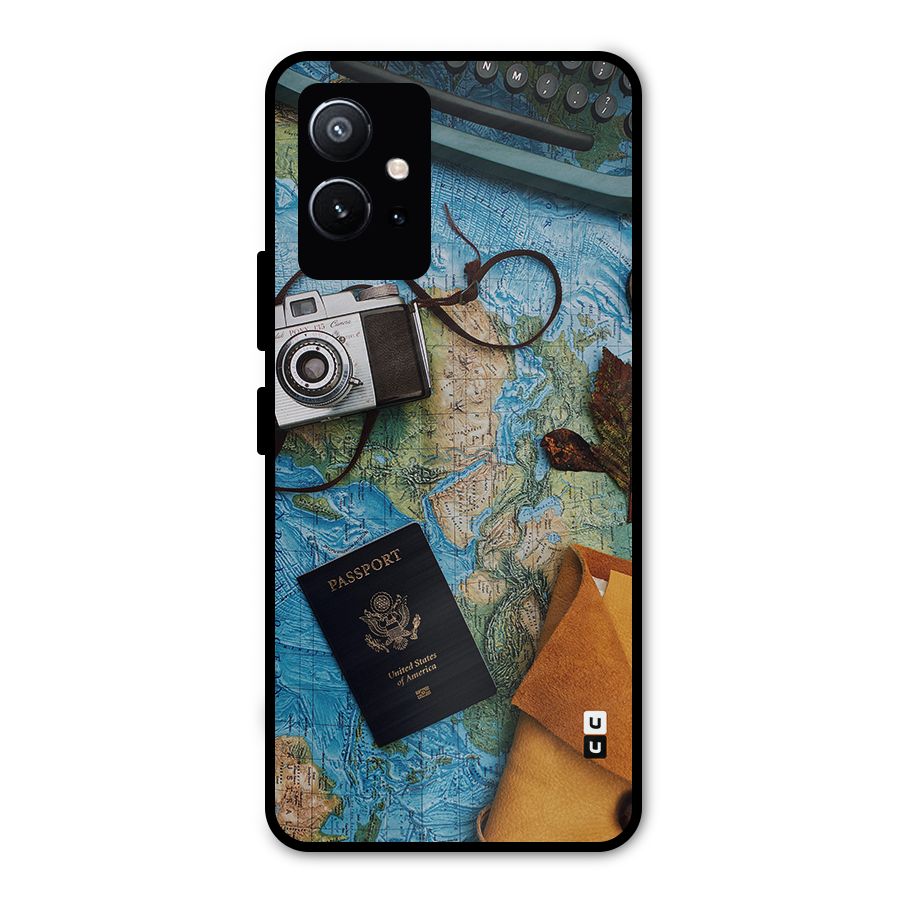 Travel Essentials Metal Back Case for Vivo T1 5G