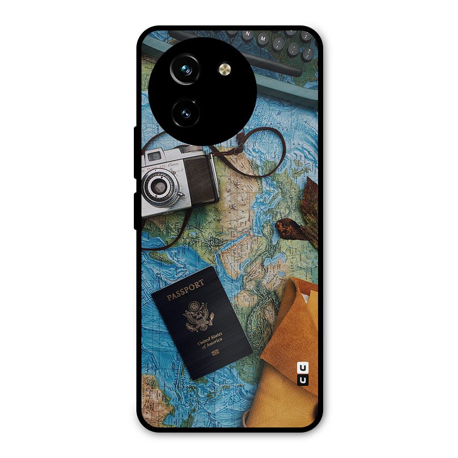 Travel Essentials Metal Back Case for Vivo T3x