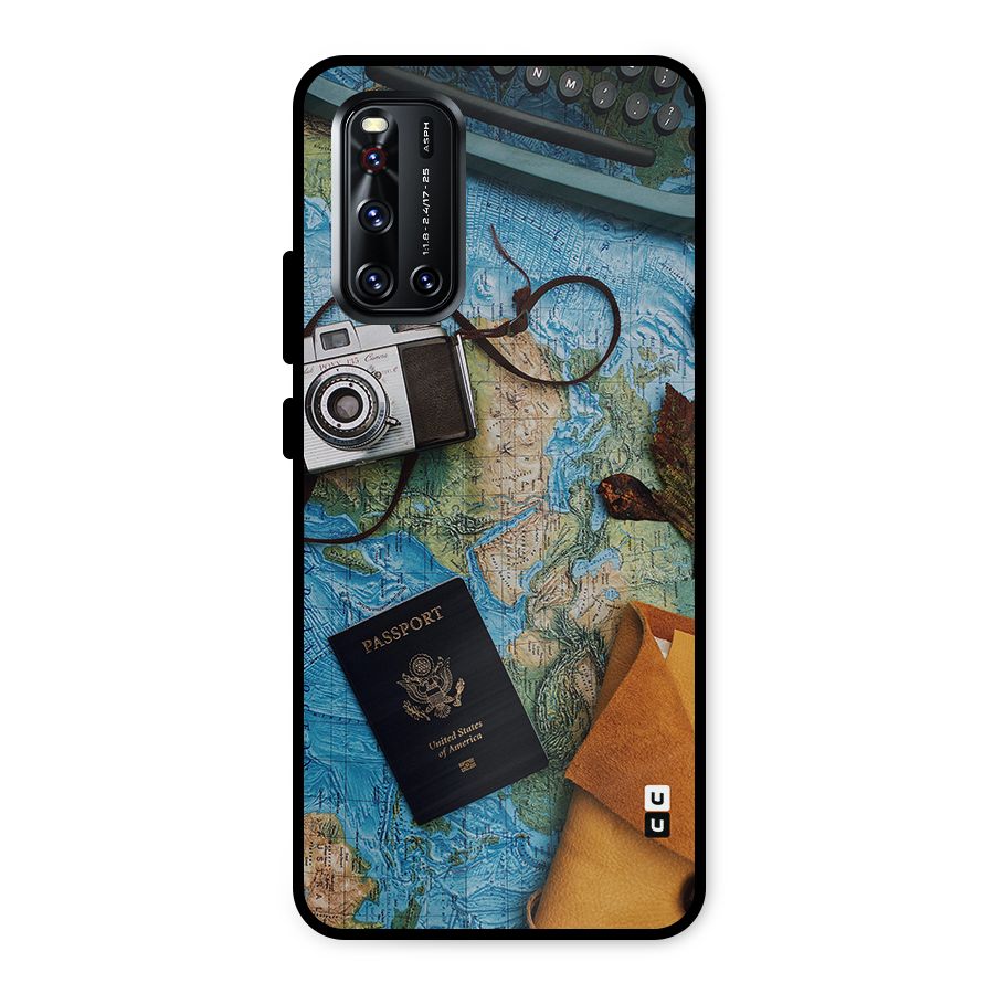 Travel Essentials Metal Back Case for Vivo V19