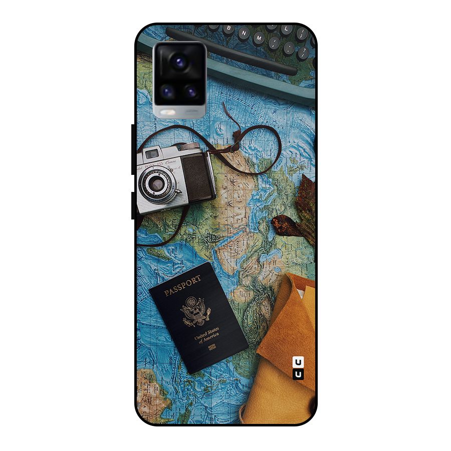 Travel Essentials Metal Back Case for Vivo V20
