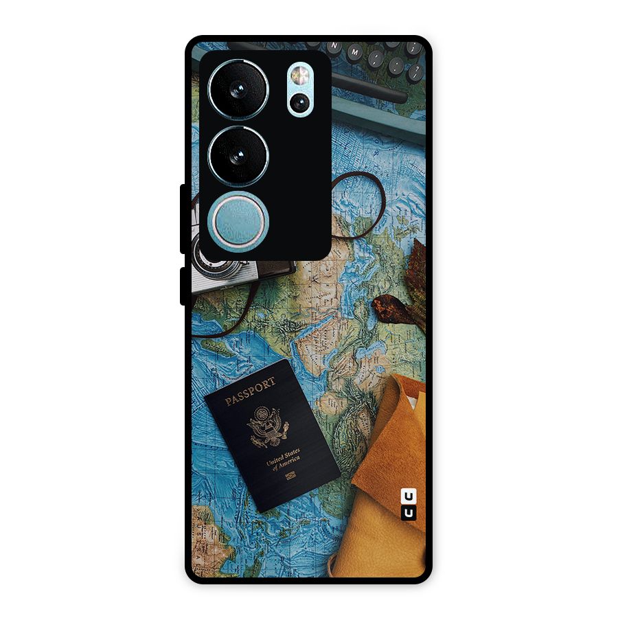 Travel Essentials Metal Back Case for Vivo V29
