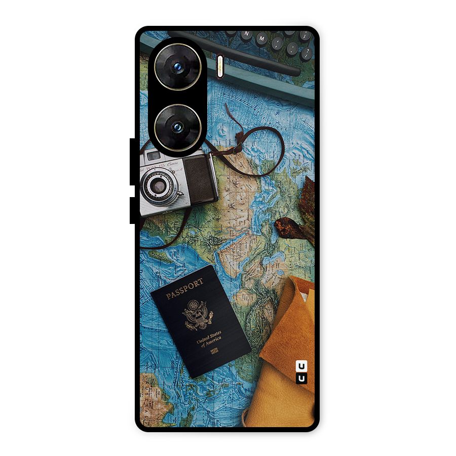 Travel Essentials Metal Back Case for Vivo V29e