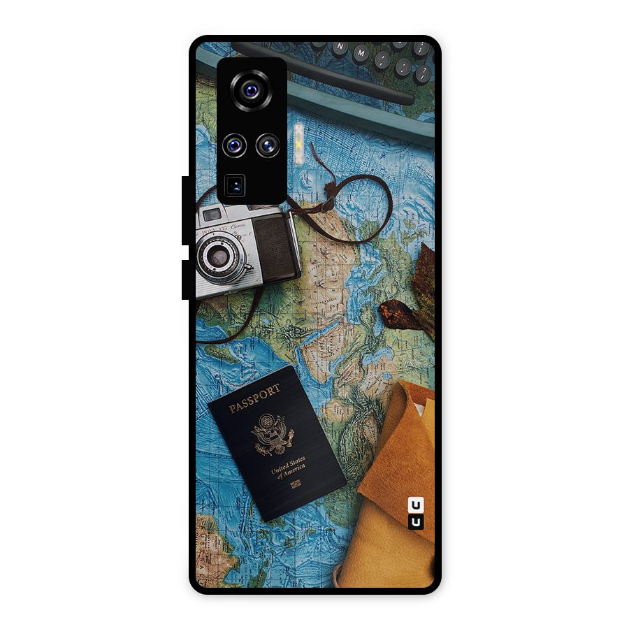 Travel Essentials Metal Back Case for Vivo X50 Pro