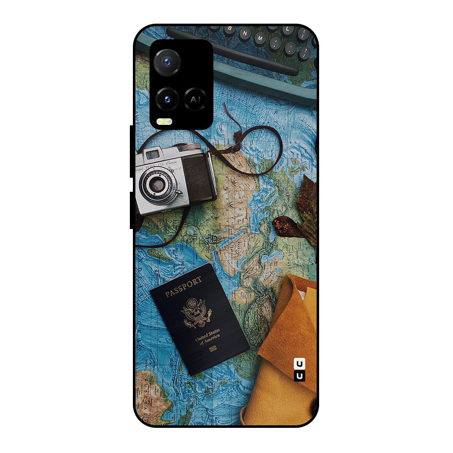 Travel Essentials Metal Back Case for Vivo Y21