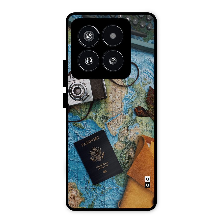 Travel Essentials Metal Back Case for Xiaomi 14 Pro