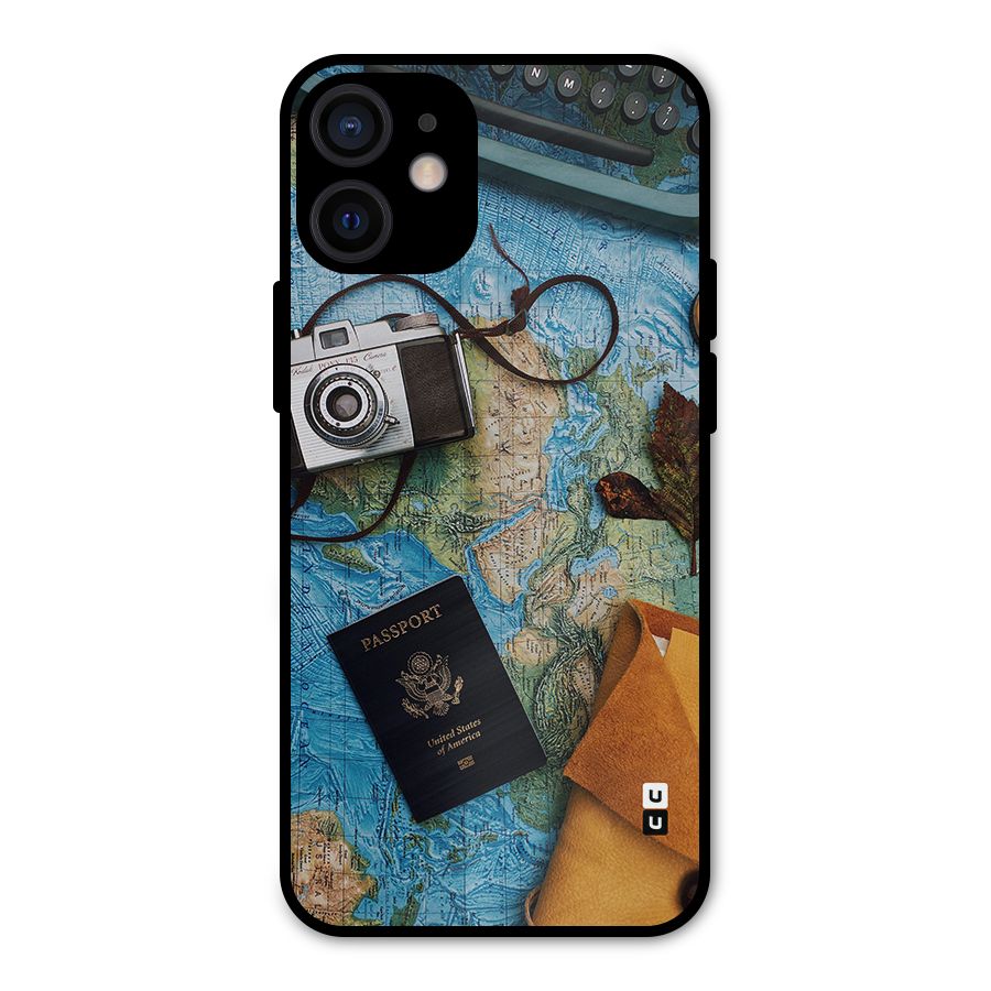 Travel Essentials Metal Back Case for iPhone 12 Mini