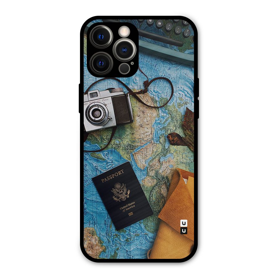 Travel Essentials Metal Back Case for iPhone 12 Pro Max