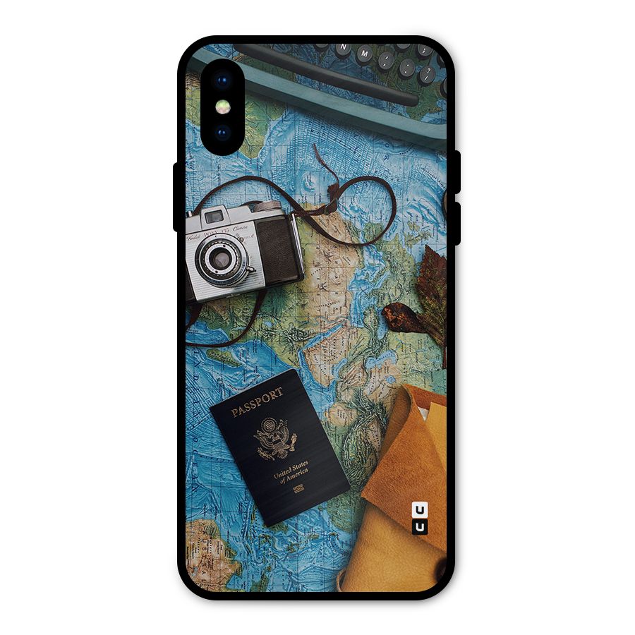 Travel Essentials Metal Back Case for iPhone X