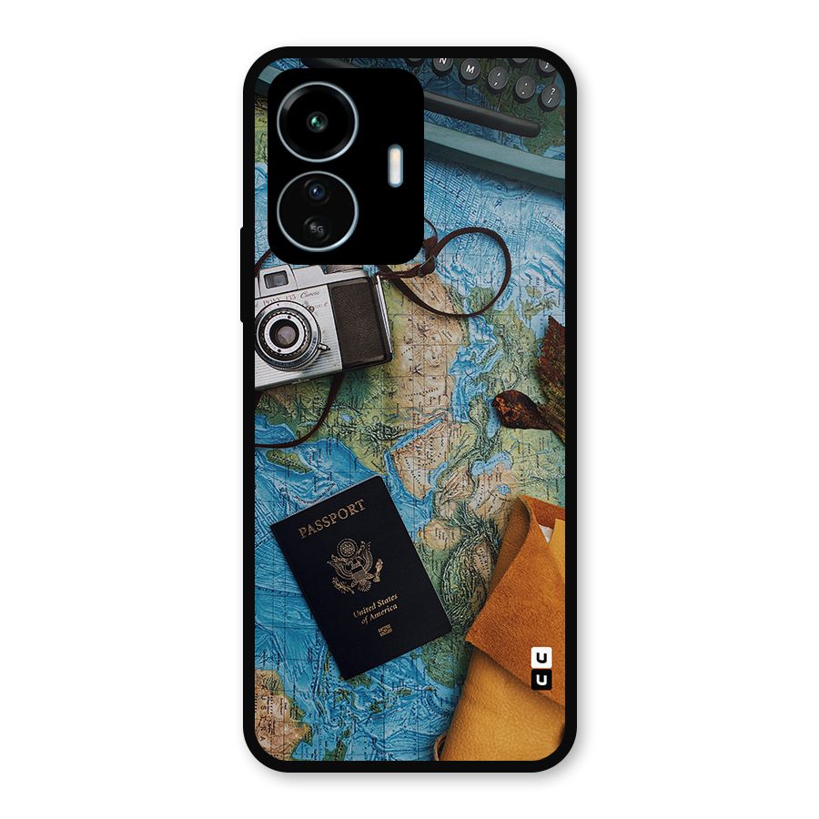 Travel Essentials Metal Back Case for vivo iQOO Z6 Lite 5G