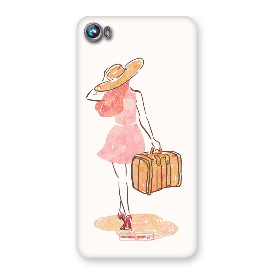 Travel Girl Back Case for Micromax Canvas Fire 4 A107