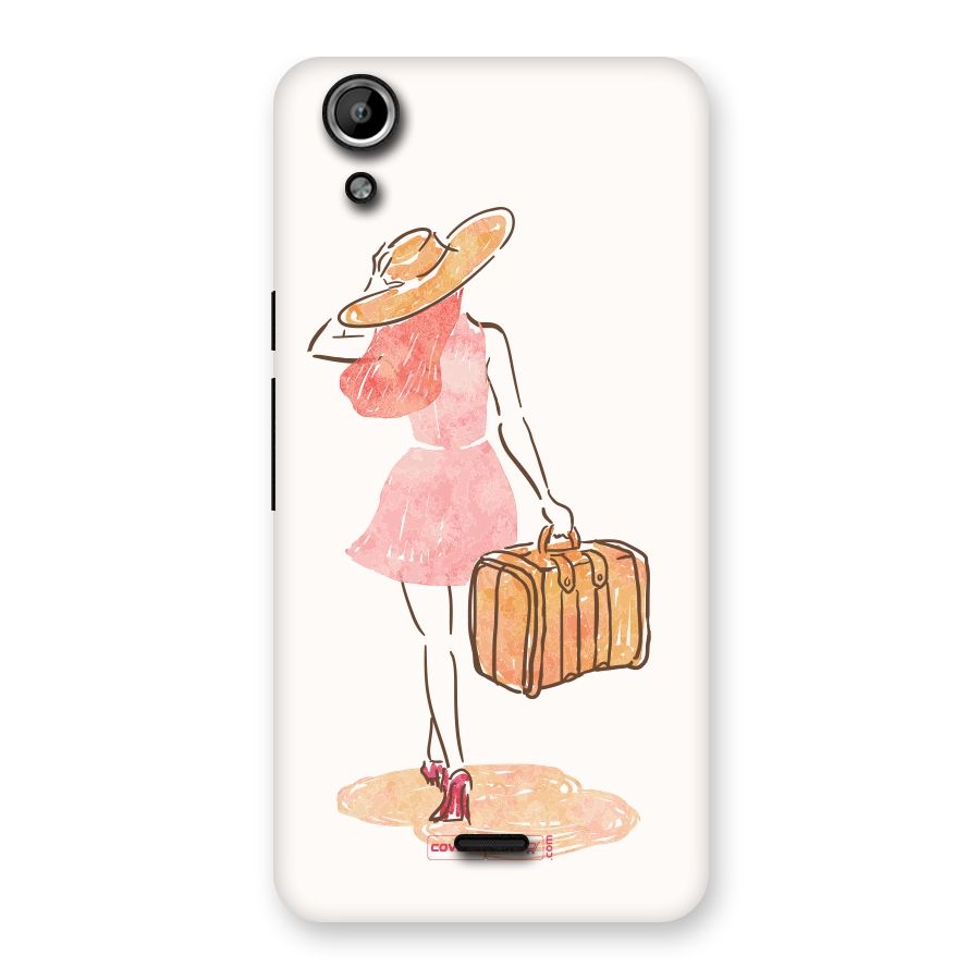 Travel Girl Back Case for Micromax Canvas Selfie Lens Q345