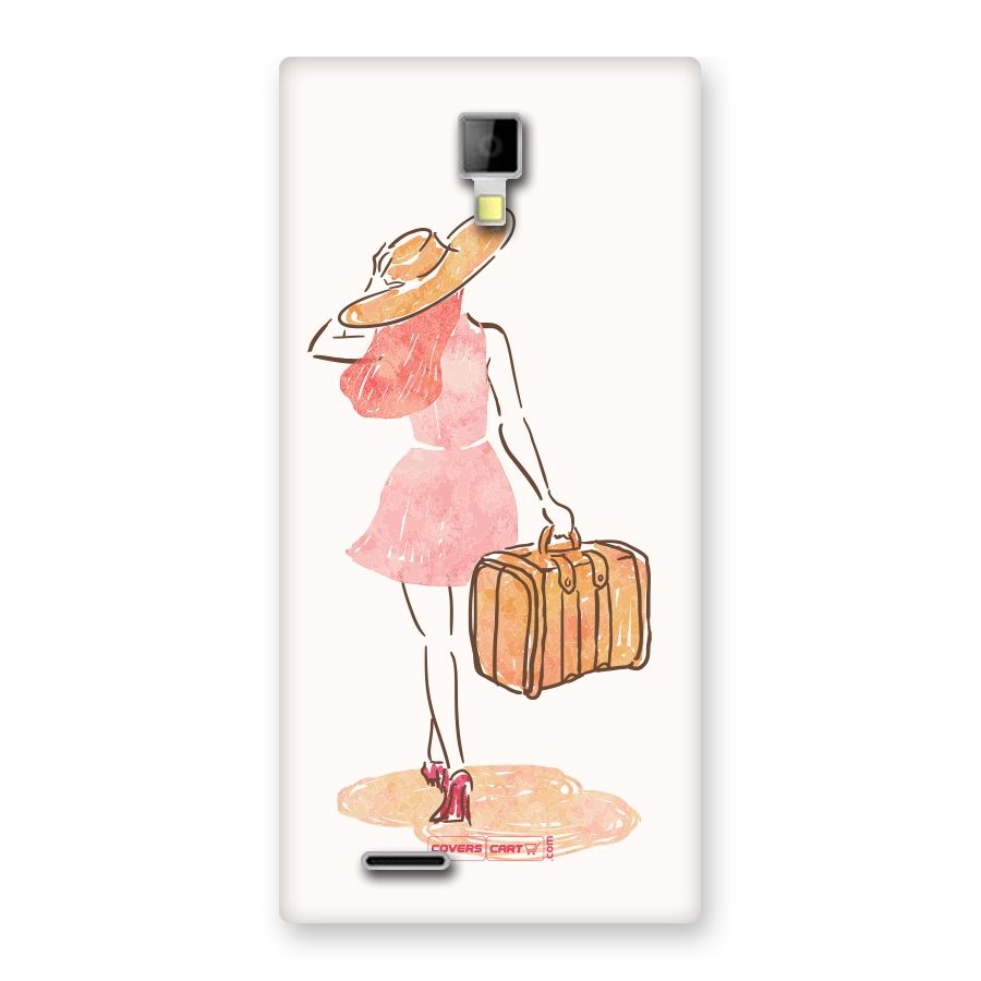 Travel Girl Back Case for Micromax Canvas Xpress A99