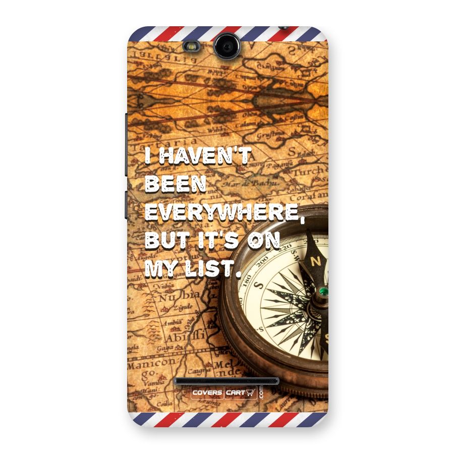 Travel Map Back Case for Micromax Canvas Juice 3 Q392