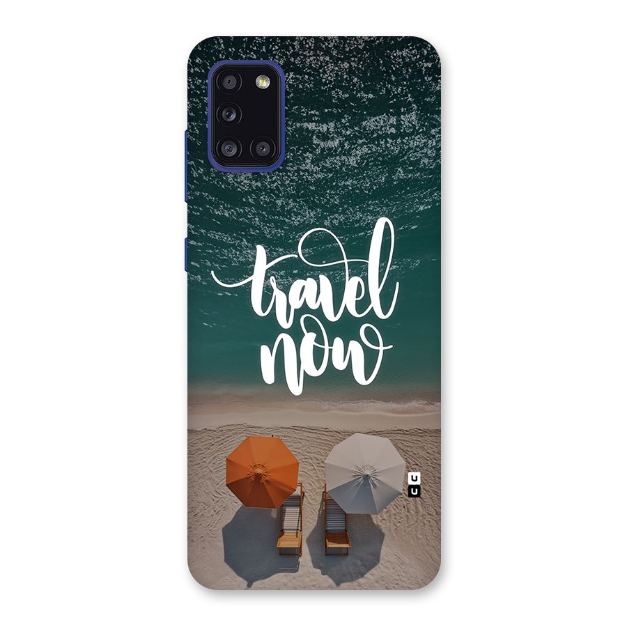 Travel Now Back Case for Galaxy A31