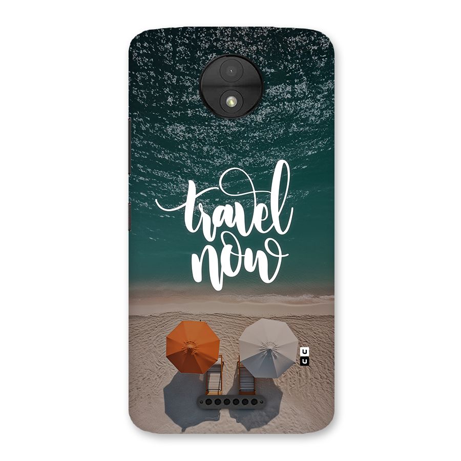 Travel Now Back Case for Moto C