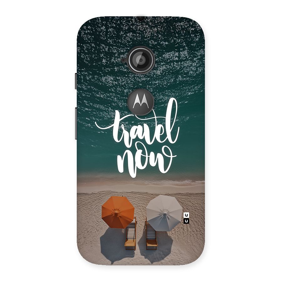 Travel Now Back Case for Moto E 2nd Gen