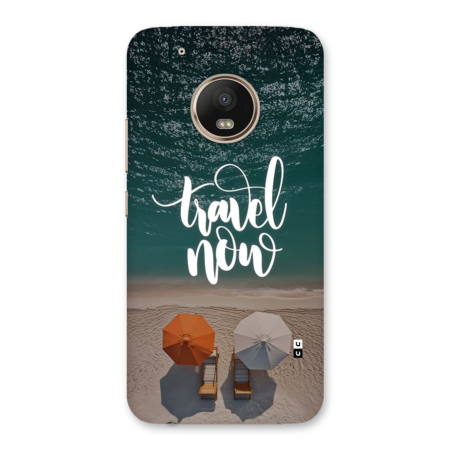 Travel Now Back Case for Moto G5 Plus