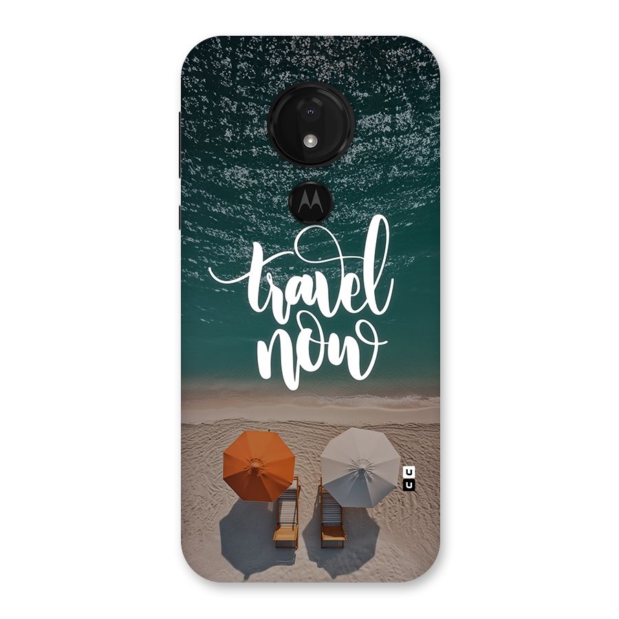 Travel Now Back Case for Moto G7 Power