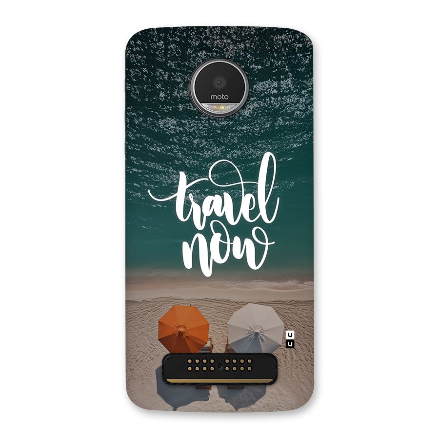Travel Now Back Case for Moto Z Play