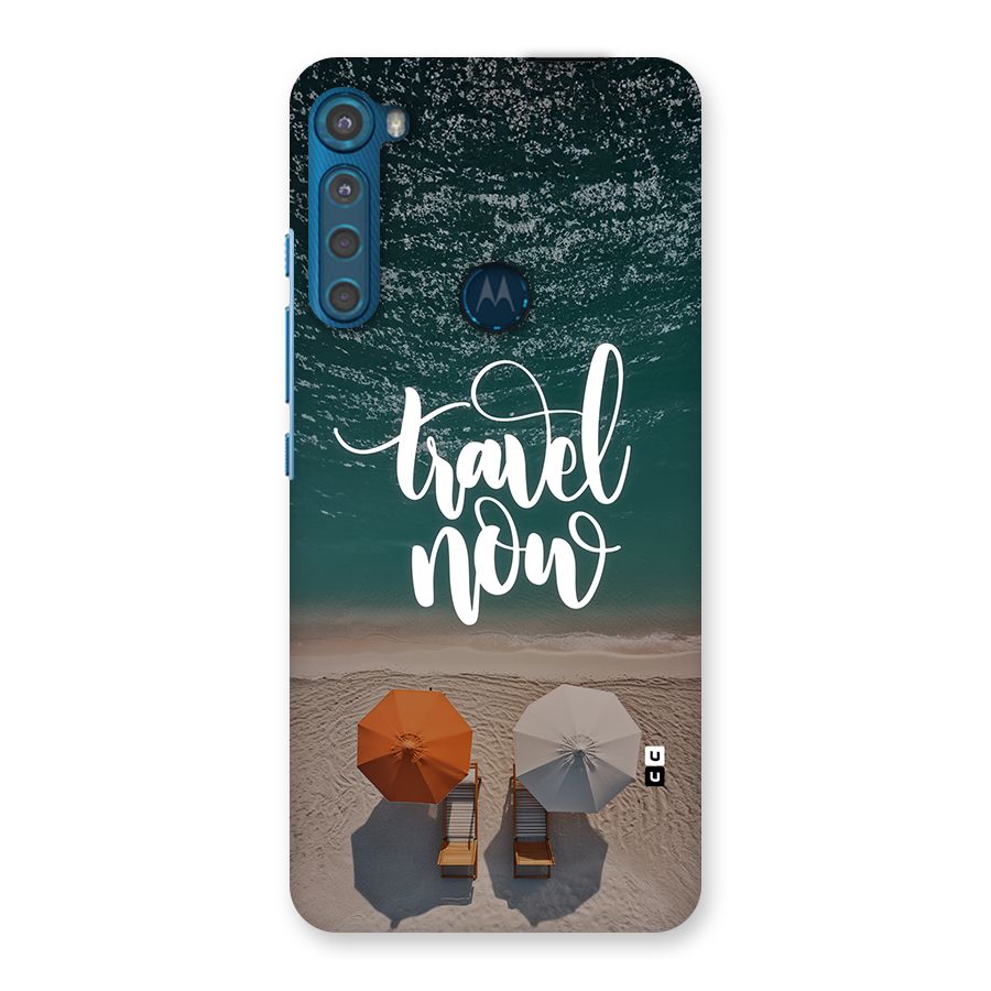 Travel Now Back Case for Motorola One Fusion Plus
