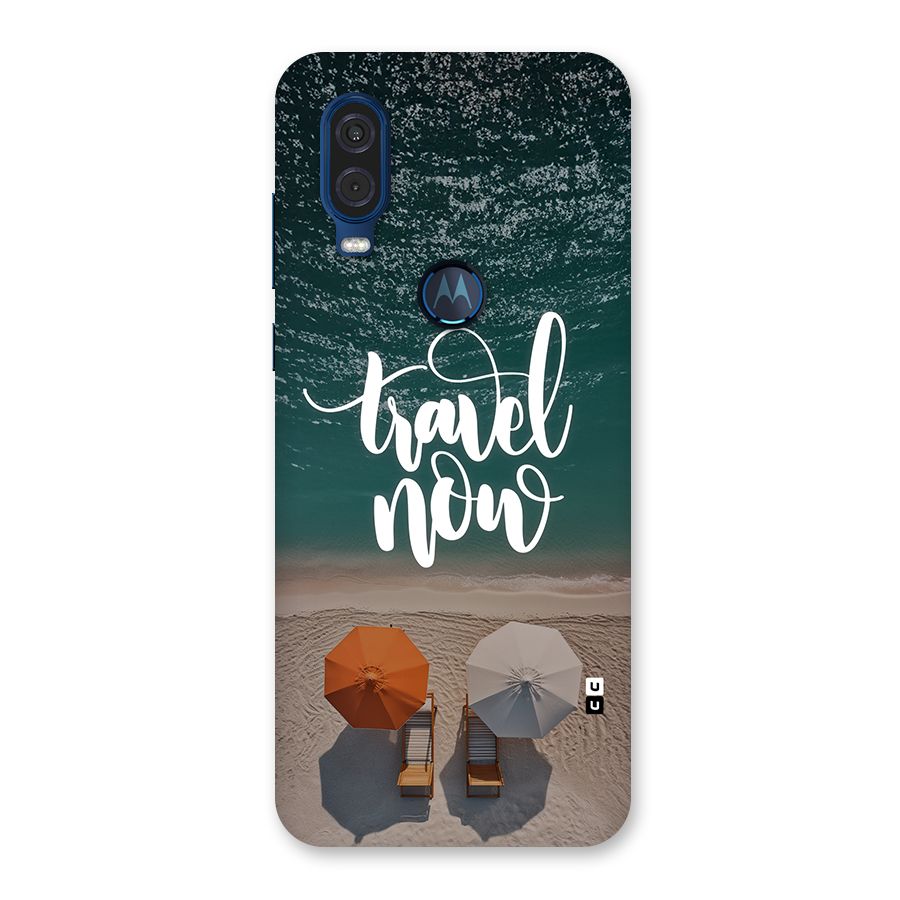Travel Now Back Case for Motorola One Vision