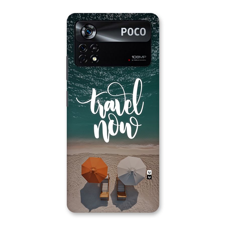 Travel Now Back Case for Poco X4 Pro 5G