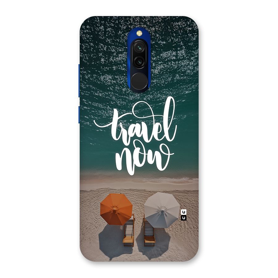 Travel Now Back Case for Redmi 8
