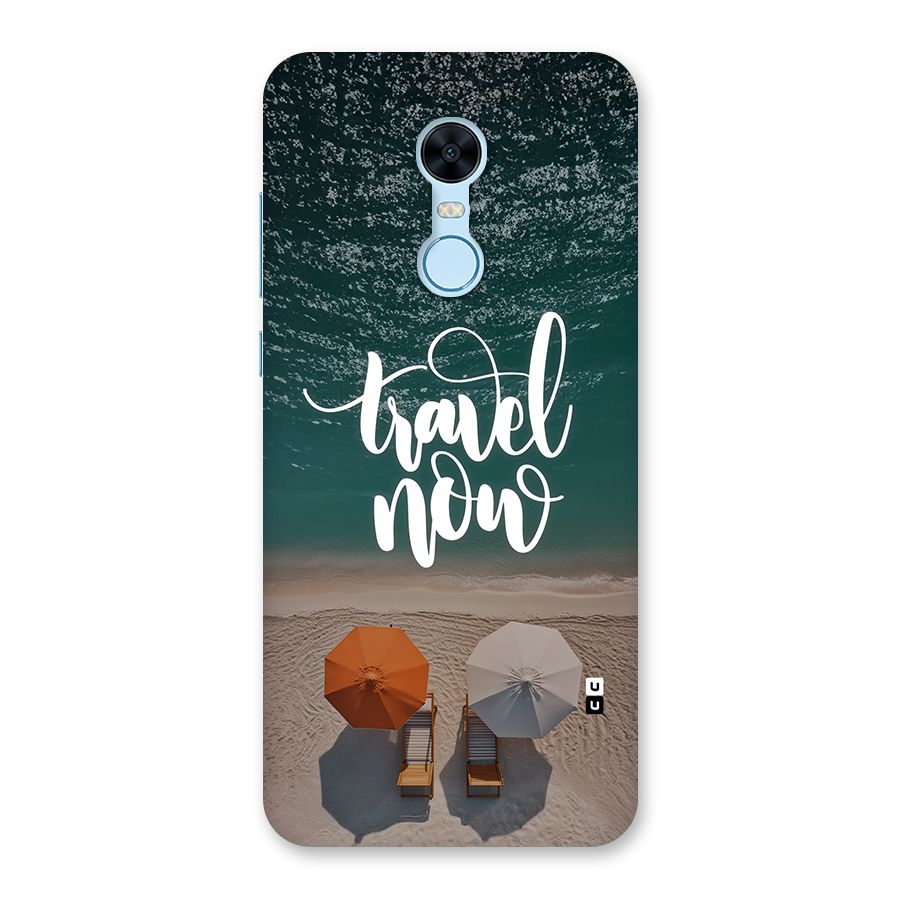 Travel Now Back Case for Redmi Note 5