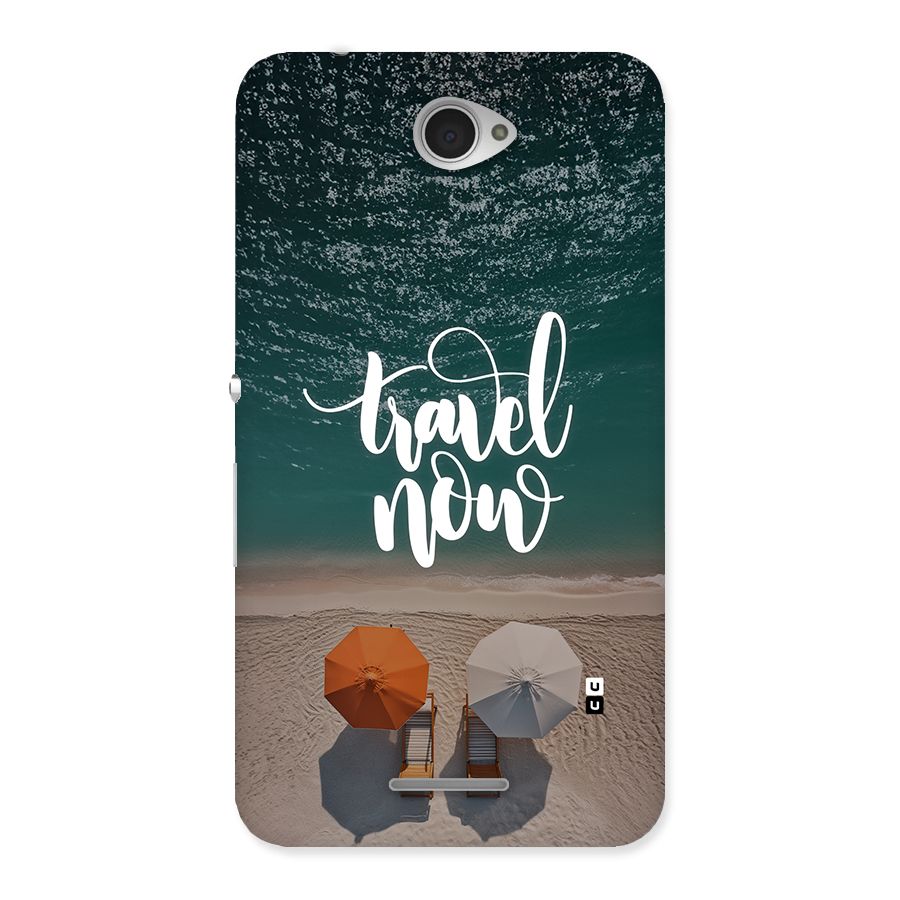 Travel Now Back Case for Xperia E4