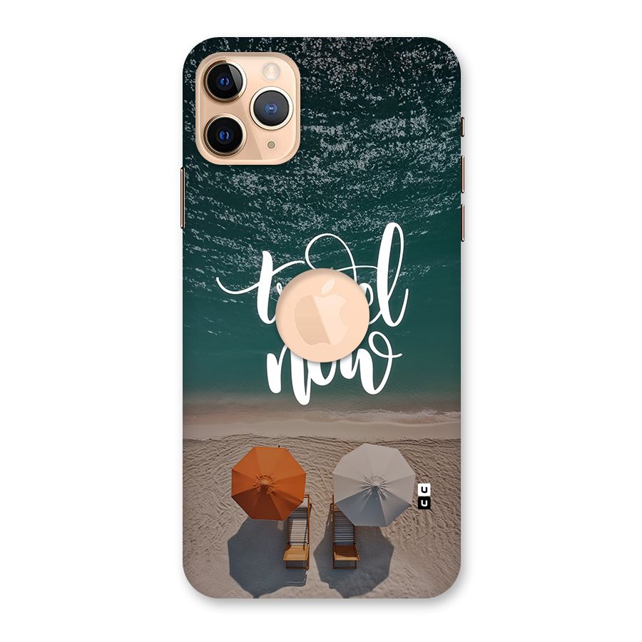 Travel Now Back Case for iPhone 11 Pro Max Logo Cut