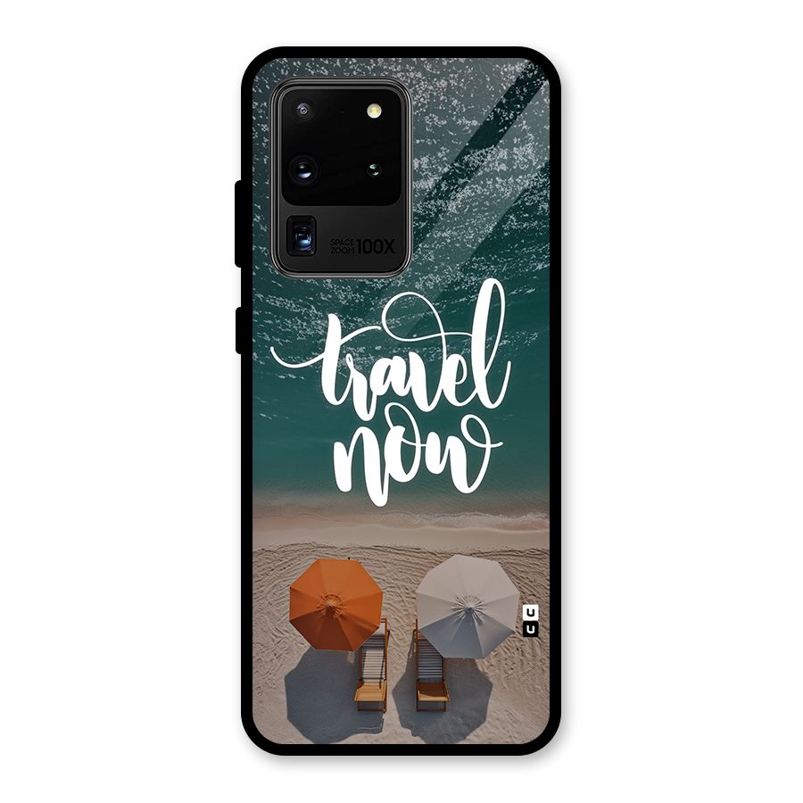 Travel Now Glass Back Case for Galaxy S20 Ultra