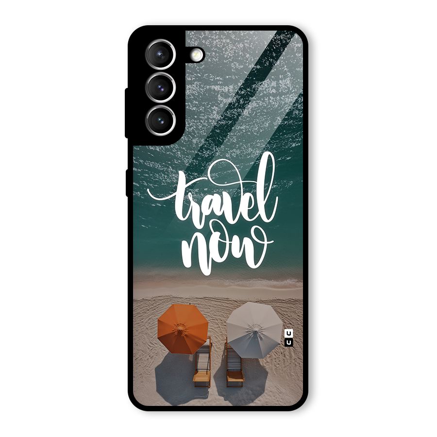 Travel Now Glass Back Case for Galaxy S21 5G