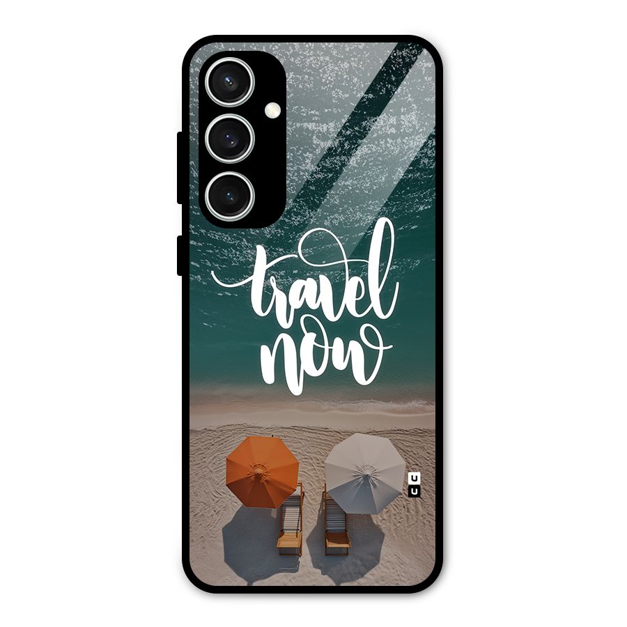 Travel Now Glass Back Case for Galaxy S23 FE