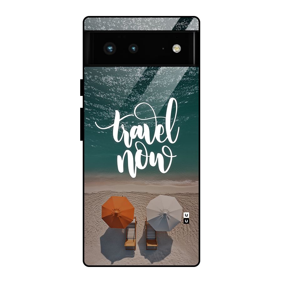 Travel Now Glass Back Case for Google Pixel 6