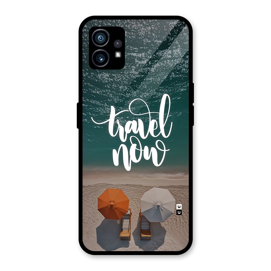 Travel Now Glass Back Case for Nothing Phone 1