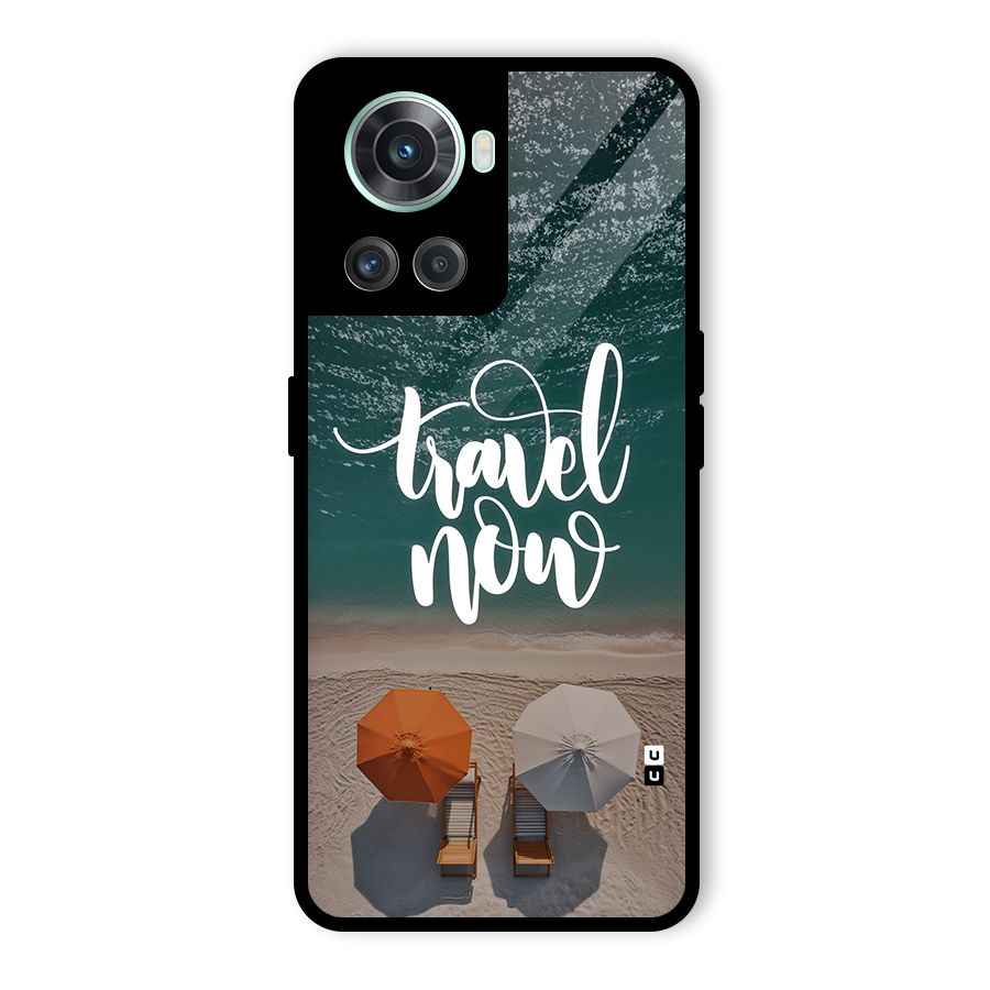 Travel Now Glass Back Case for OnePlus 10R