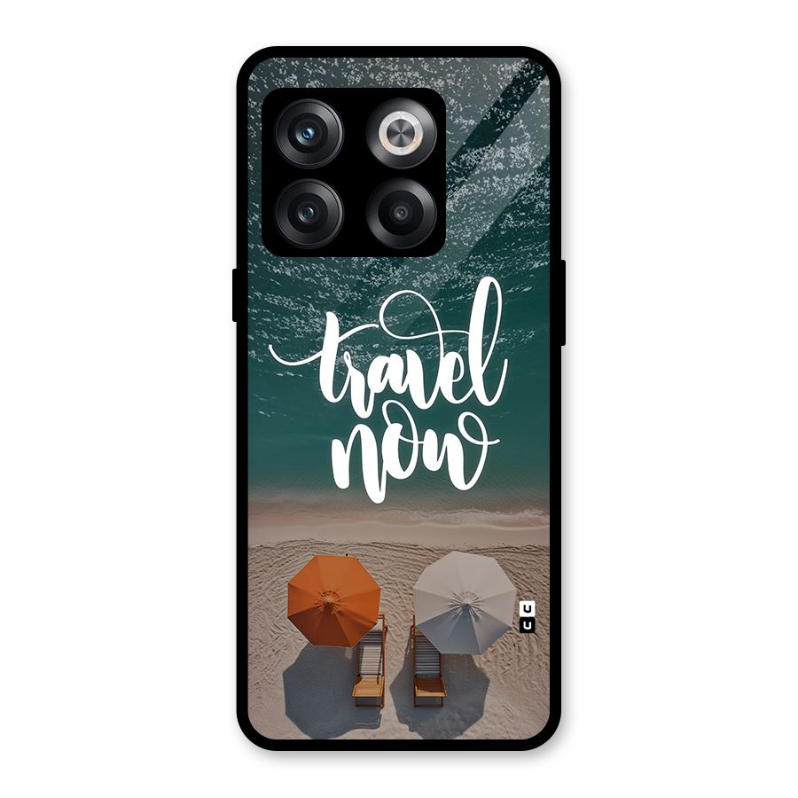 Travel Now Glass Back Case for OnePlus 10T