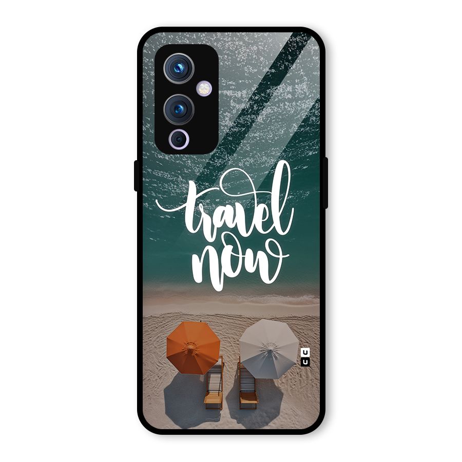 Travel Now Glass Back Case for OnePlus 9