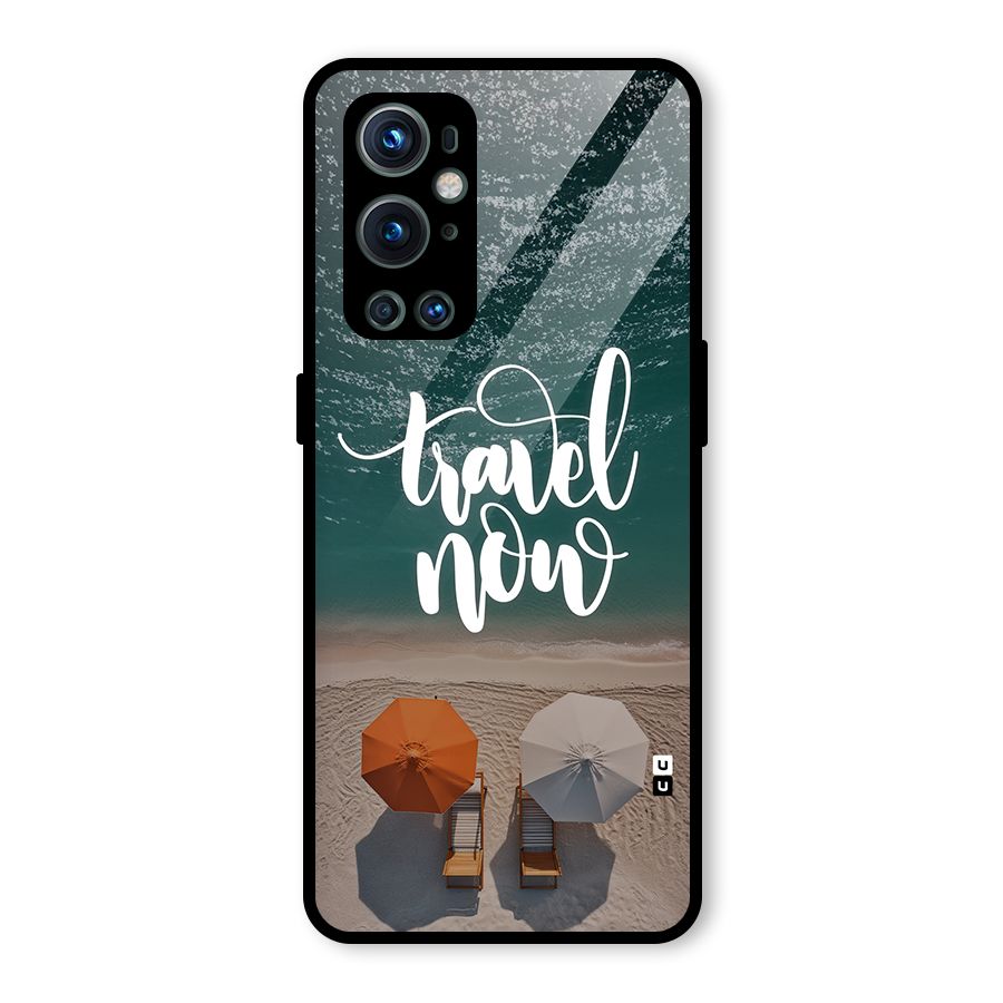 Travel Now Glass Back Case for OnePlus 9 Pro