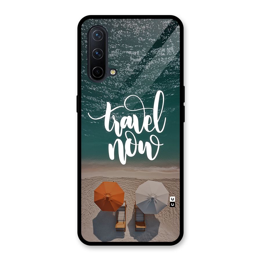 Travel Now Glass Back Case for OnePlus Nord CE 5G