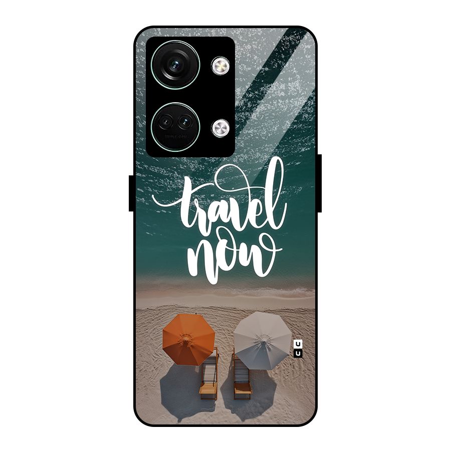 Travel Now Glass Back Case for Oneplus Nord 3