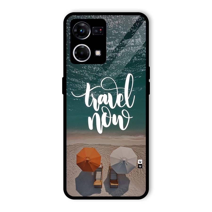 Travel Now Glass Back Case for Oppo F21 Pro 5G