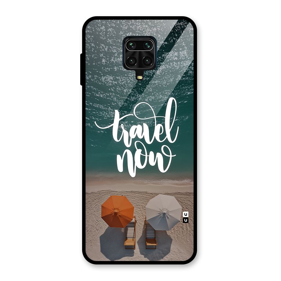 Travel Now Glass Back Case for Poco M2 Pro